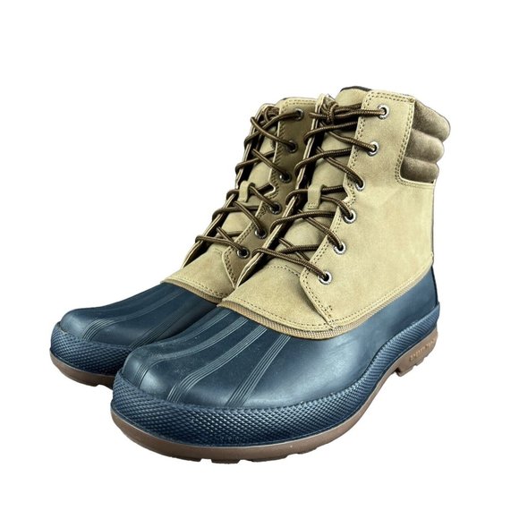 Sperry Top-Sider Cold Bay Taupe Navy Duck Boots STS19553 Men's Size 10 - Picture 6 of 10